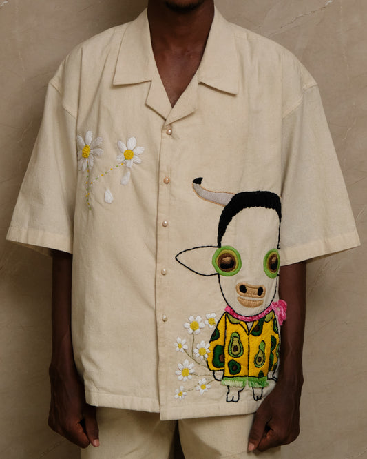 Gudda | One-of-a-Kind Embroidered Art Shirt