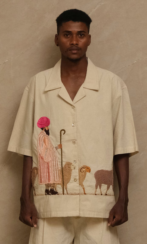Sambhar 2.0 | Embroidered Art Shirt (Limited Edition 1/5)